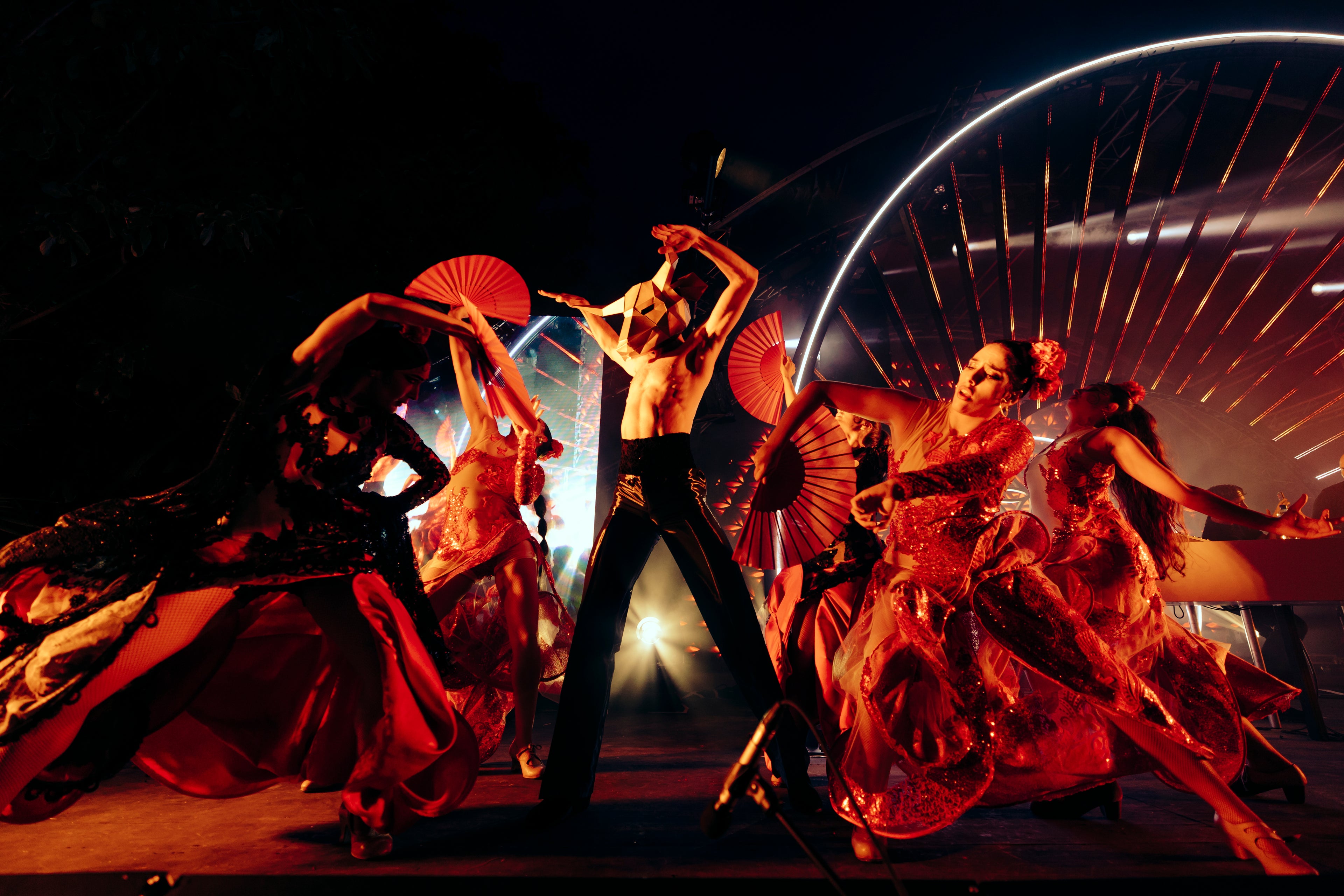 Flamenco dancers performance
